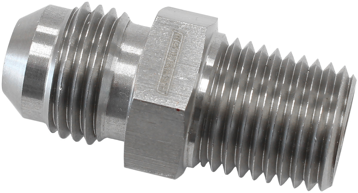 S/S Male -6 To 1/4 NPT AF380-04-06 - Aeroflow