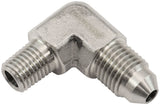 S/S 90 Deg 1/16" NPT To -3AN AF381-01 - Aeroflow