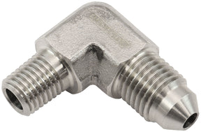 S/S 90 Deg 1/16" NPT To -3AN AF381-01 - Aeroflow
