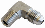 S/S 90 Deg 1/4" NPT To -3AN AF381-04-03 - Aeroflow