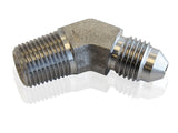 S/S 45 Deg 1/8" NPT To -4AN AF382-04 - Aeroflow