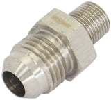 1/8" BSP To -6AN Straight Stainless Steel AF384-06 - Aeroflow