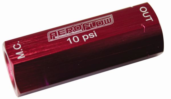 10LB Residual Valve & Fittingsretains Line Pressure 10LB AF387-10 - Aeroflow