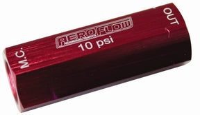 10LB Residual Valve & Fittingsretains Line Pressure 10LB AF387-10 - Aeroflow