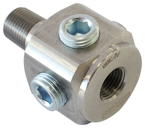 1/8" BSP To NPT Block Adapter 1 x Male To 5 x Female Tee AF388 - Aeroflow