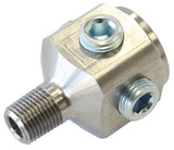 1/8" BSP To NPT Block Adapter 1 x Male To 5 x Female Tee AF388 - Aeroflow