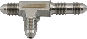Stainless -3AN Bulkhead On Therun Tee Stainless Steel AF389-03 - Aeroflow
