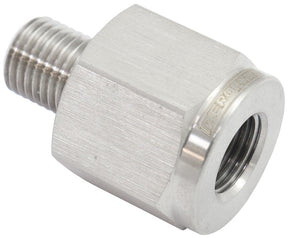 3/8"-24 Pipe Reducer Male To M10 x 1.0 Inverted Flare Brake AF391-03-M10SS - Aeroflow