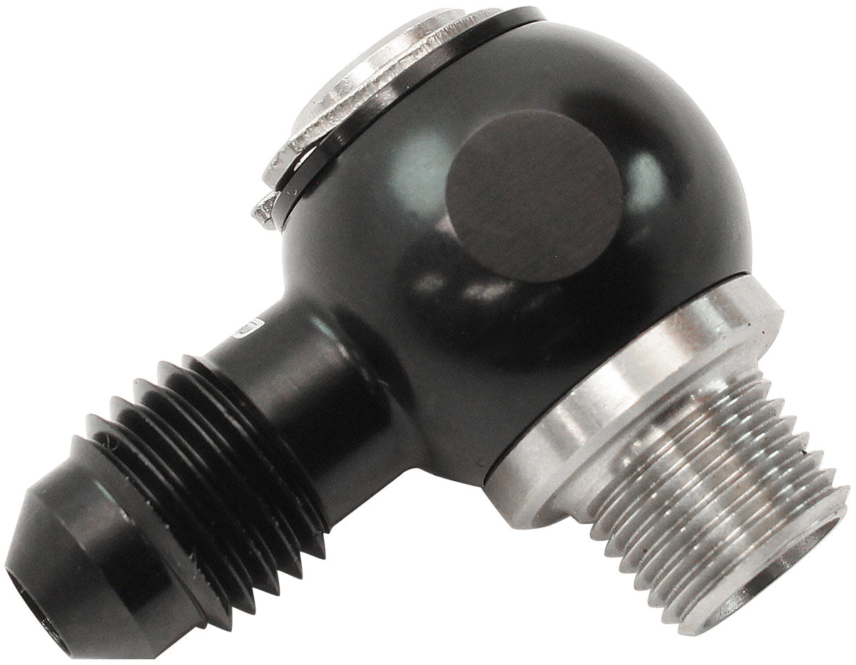 1/8" NPT Banjo Kit -4AN S/S Bolt Adapter Black Alloy AF392-04-02 - Aeroflow