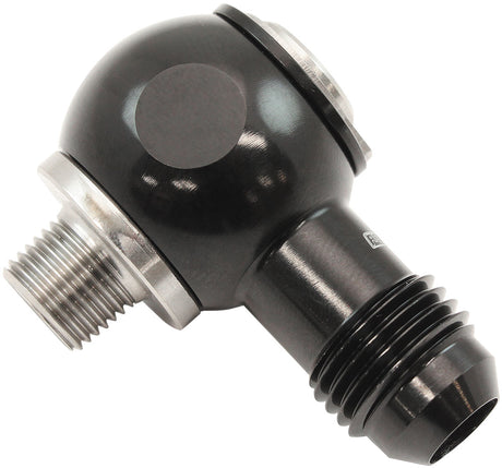1/8" NPT Banjo Kit -6AN S/S Bolt Adapter Black Alloy AF392-06-02 - Aeroflow