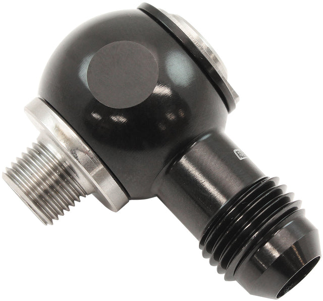1/8" NPT Banjo Kit -6AN S/S Bolt Adapter Black Alloy AF392-06-02 - Aeroflow