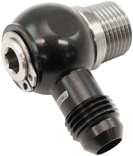 3/8" NPT Banjo Kit -6AN S/S Bolt Adapter Black Alloy AF392-06-06 - Aeroflow