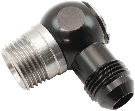 1/2" NPT Banjo Kit -8AN S/S Bolt Adapter Black Alloy AF392-08-08 - Aeroflow