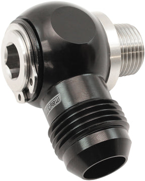 3/8" NPT Banjo Kit -10AN S/S Bolt Adapter Black Alloy AF392-10-06 - Aeroflow