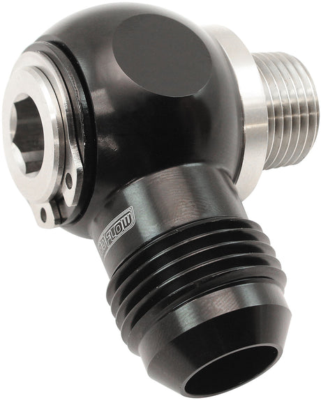 3/8" NPT Banjo Kit -10AN S/S Bolt Adapter Black Alloy AF392-10-06 - Aeroflow