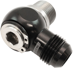 1/2" NPT Banjo Kit -10AN S/S Bolt Adapter Black Alloy AF392-10-08 - Aeroflow