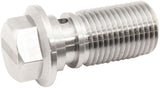 Banjo Bolt 9/16"-18 Stainless Steel 30mm Long Brake Master AF394-04 - Aeroflow