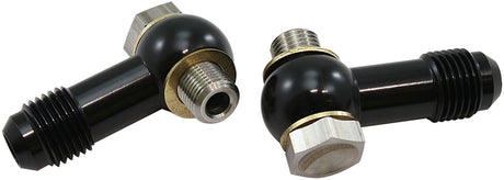 1/8" Npsm Banjo Kit -6AN S/S 1/8 C4 Trans Fitting Pair Alloy AF396-06 - Aeroflow
