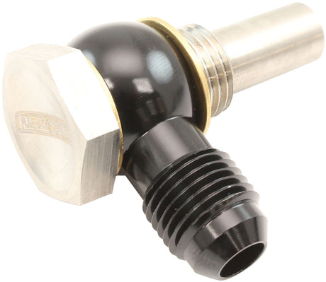 9/16 Npsm Tail Banjo Kit -6AN S/S 4L80E Trans Fitting 9/16-18 Alloy AF399-06L - Aeroflow