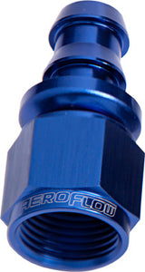 Straight Push Lock End -4AN Blue No Clamp Required AF401-04 - Aeroflow