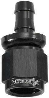 -6AN To 5/16" Barb Straight Full Flow Push Lock Black AF401-06-05BLK - Aeroflow