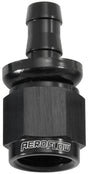 -6AN To 5/16" Barb Straight Full Flow Push Lock Black AF401-06-05BLK - Aeroflow