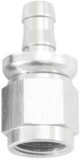 -6AN To 5/16" Barb Straight Full Flow Push Lock Silver AF401-06-05S - Aeroflow