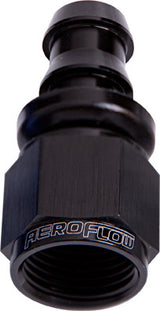 Straight Push Lock End -6AN Black No Clamp Required 25pk AF401-06BLK-25 - Aeroflow