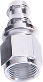 Straight Push Lock End -6AN Silver No Clamp Required AF401-06S - Aeroflow
