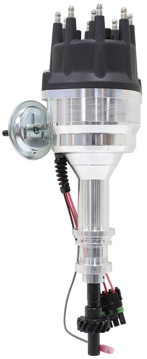 Ford 302 351C 429 460 Ready To Run, Vac Advance Black Cap Dist - AF4010-8350 Blk AF4010-8350BLK - Aeroflow