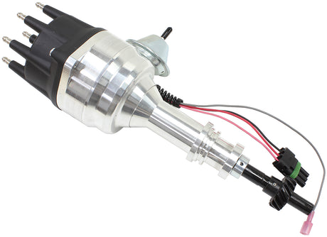 Ford 302 351C 429 460 Ready To Run, Vac Advance Black Cap Dist - AF4010-8350 Blk AF4010-8350BLK - Aeroflow