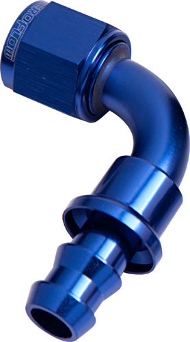 90 Deg Push Lock End -4AN Blue No Clamp Required 25pk AF403-04-25 - Aeroflow