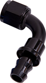 90 Deg Push Lock End -8AN Black No Clamp Required AF403-08BLK - Aeroflow