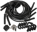 Universal Black Spark Plug Leads LS1 LS2 LS3 90 Degree GM AF4030-32139 - Aeroflow