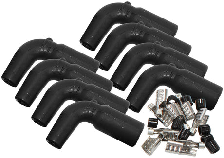 Coil Boots & Term LS (8 Pack) 90 Deg. 8 Boots & 8 Terminals AF4030-3303-8 - Aeroflow