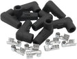 Low Profile 90 Deg Spark Plug 8 Boots & 8 Terminals Black AF4030-3312-8 - Aeroflow