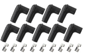 9 x Spark Plug Boots, Terminals 90 Deg. 9 Boots & 9 Terminals AF4030-8850 - Aeroflow