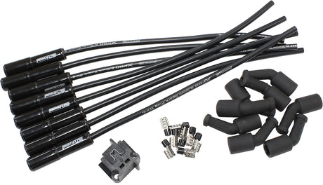 Ceramic GM LS Universal Spark Plug Lead Set Black LS1 LS2 AF4038-32073C - Aeroflow
