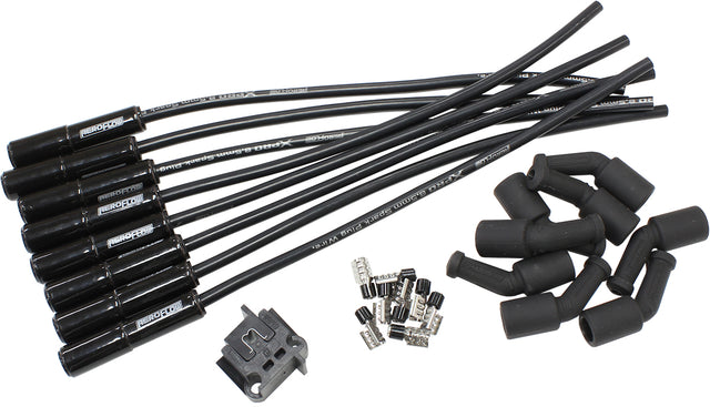 Ceramic GM LS Universal Spark Plug Lead Set Black LS1 LS2 AF4038-32073C - Aeroflow