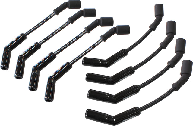 Holden LS1 Ceramic Lead Set 8" GM LS Early 135 Deg Black AF4038-32813C - Aeroflow