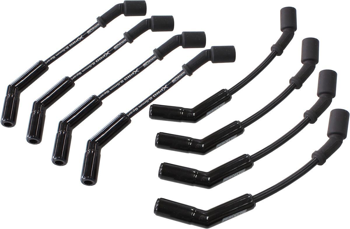 Holden LS2 Ceramic Lead Set 12" GM LS 135 Deg Black AF4038-32823C - Aeroflow
