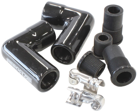 Ceramic 90 Boots & Terminals 2 Boots & 2 Terminals 90 Deg Re AF4038-3311C-2 - Aeroflow