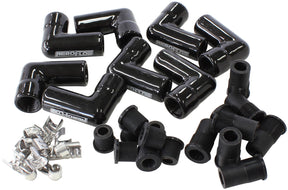 Ceramic 90 Boots & Terminals 8 Boots & 8 Terminals 90 Deg Re AF4038-3311C-8 - Aeroflow