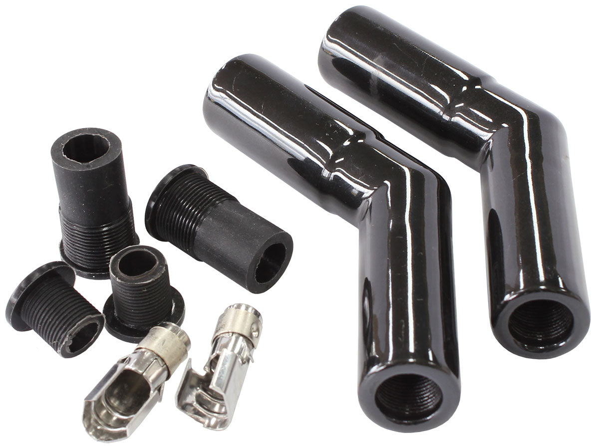 Ceramic 135 Boots & Terminals 2 Boots & 2 Terminals 135 Deg R AF4038-3333C-2 - Aeroflow