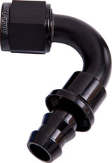 120 Deg Push Lock End -4AN Black No Clamp Required AF404-04BLK - Aeroflow