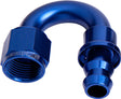 180 Deg Push Lock End -4AN Blue No Clamp Required AF406-04 - Aeroflow