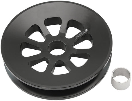 Large Alternator Pulley Chev Ford Ac Delco Oe Style Black AF4080-0000BLK - Aeroflow
