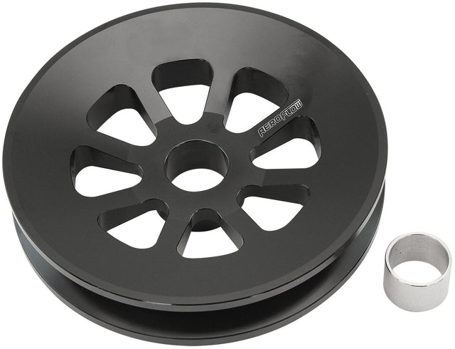 Large Alternator Pulley Chev Ford Ac Delco Oe Style Black AF4080-0000BLK - Aeroflow
