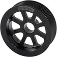 Large Alternator Pulley 4G63 Mitsubishi Evo Only Black 3" AF4080-0005BLK - Aeroflow