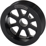 Large Alternator Pulley 4G63 Mitsubishi Evo Only Black 3" AF4080-0005BLK - Aeroflow